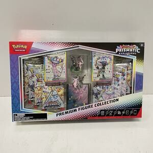 Pokemon TCG Prismatic Evolutions SV8.5 Premium Figure Collection Card In Hand